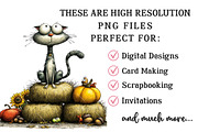 Whimsical Cat Clipart Bundle, a Seasonal Illustration by OK Design (Thumbnail 6 of 6)