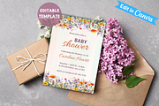 Baby Shower Invitation Template, an Invitation Template by SimoDigitalArt (Thumbnail 2 of 10)