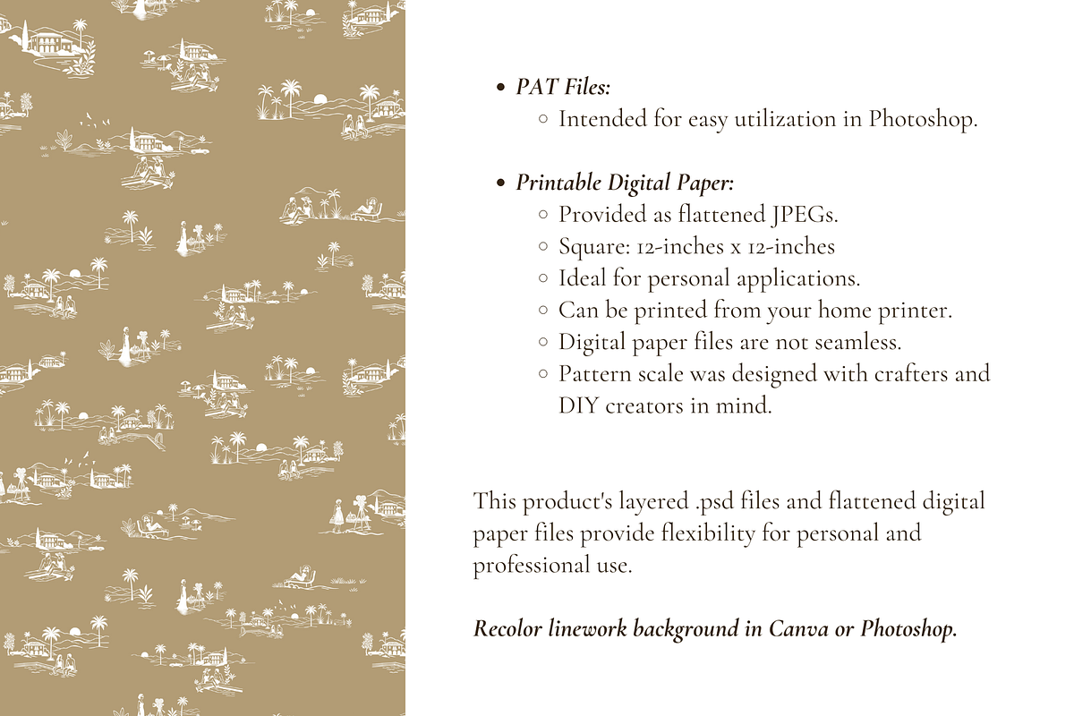 Hollywood Hills Seamless Pattern Set, a Pattern Graphic by Hughes Studio (Photo 7 of 8)