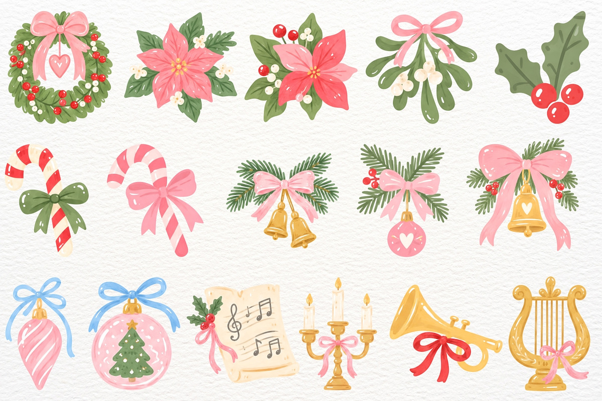 Nutcracker Ballet Clipart Christmas, a Seasonal Illustration by SugarCloudStudioArt (Photo 5 of 6)