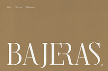 Bajeras - Serif stencil font family