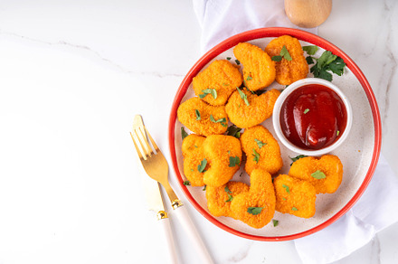 Homemade golden chicken Nuggets, a Food & Drink Photo by Rimma