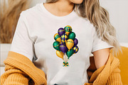 Watercolor Mardi Gras Balloons Clip, an Illustration by SVGArt (Thumbnail 6 of 8)