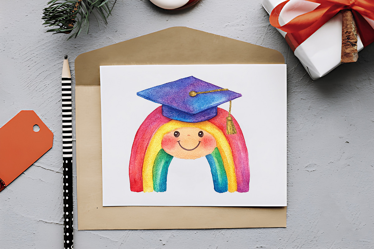 Kawaii Glitter School Clipart, an Illustration by RobertsArt (Photo 5 of 7)