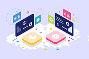 Business isometric bundle set, a Finance Illustration by foxndeer (Thumbnail 4 of 4)
