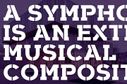 Arkibal Serif Stencil, a Serif Font by Jan-Christian Bruun (Thumbnail 1 of 12)
