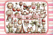Whimsical summer Clipart, an Illustration by Designworld (Thumbnail 1 of 5)