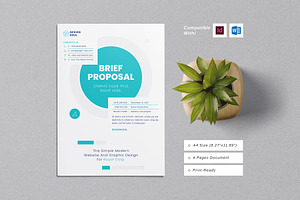 Brief Proposal Template, a Stationery Template by Designsoul14