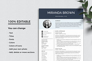 Resume with Photo / CV Template, a Resume Template by Klamp Studio (Thumbnail 6 of 11)