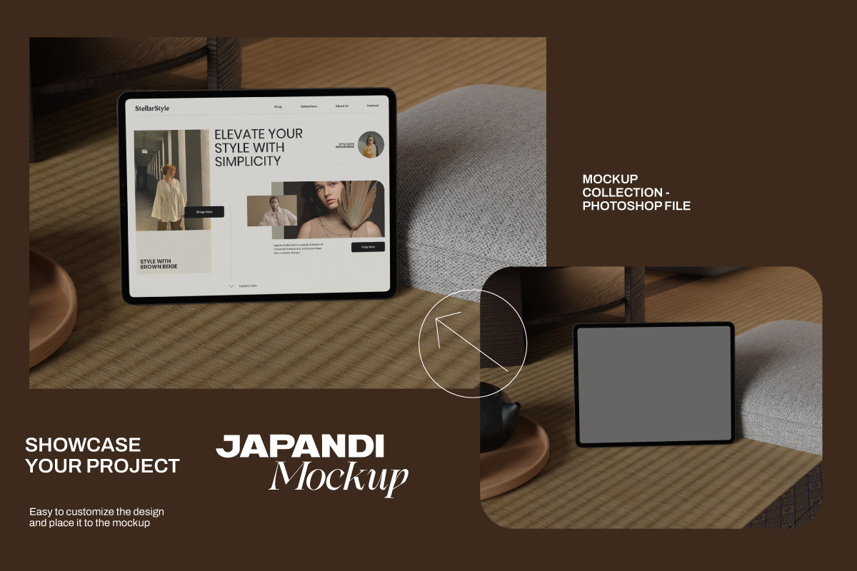 Japandi Branding Mockup Bundle, a Device Mockup by Dirtytemp Studio (Photo 2 of 5)