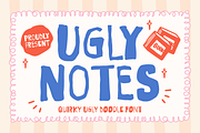 Ugly Notes Quirky Ugly Doodle Font, a Font by PutraCetol Studio (Thumbnail 1 of 5)