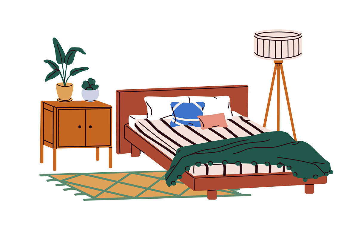Living room, bedroom interior design, an Object Illustration by Good Studio (Photo 6 of 8)