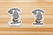 Retro walking iron mascot, a Branding & Logo Template by Judsart (Thumbnail 3 of 3)