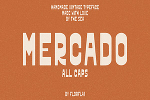 Mercado handmade font