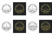 44 Linear City Badges, an Outline Icon by Kursat Unsal (Thumbnail 10 of 25)
