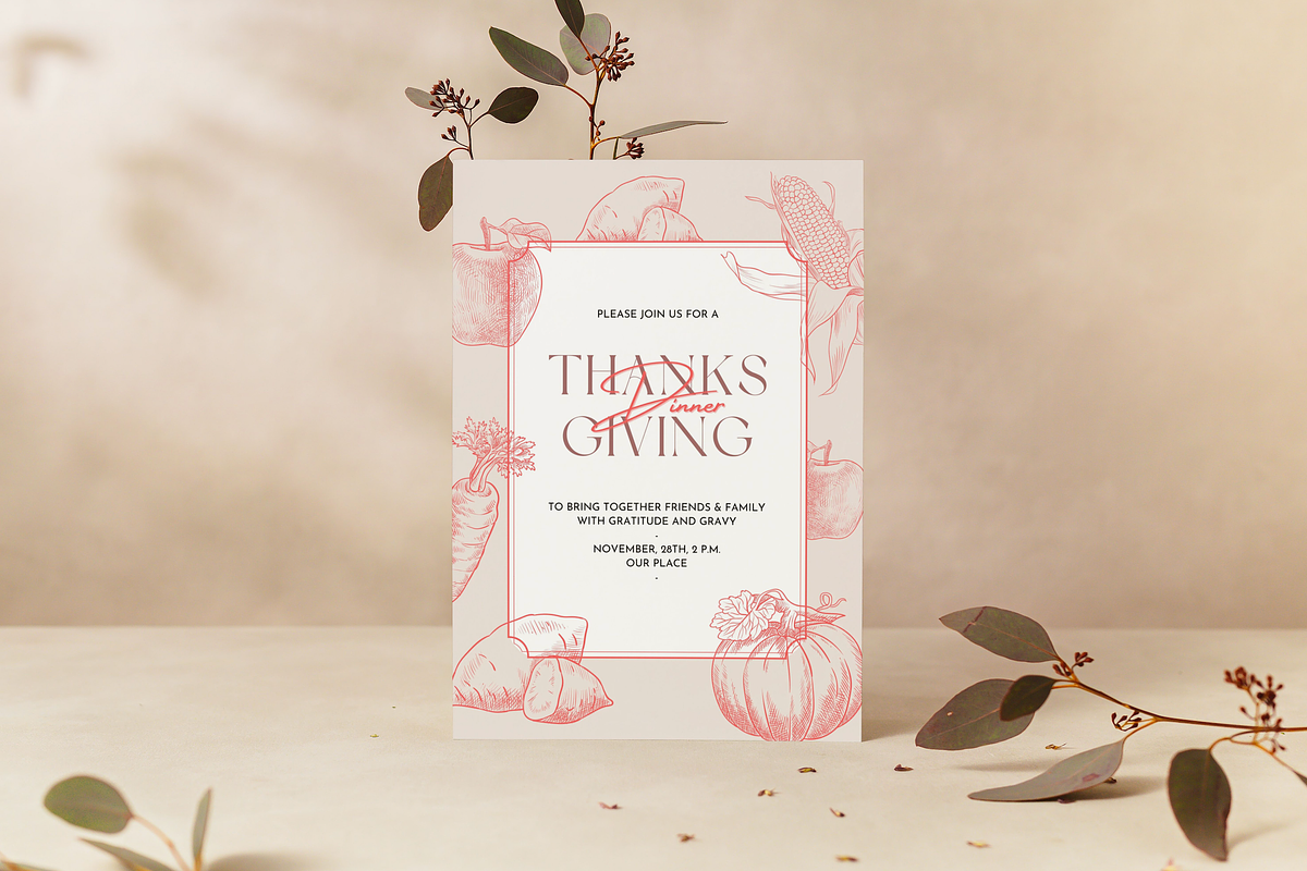 Editable Thanksgiving Invitation, an Invitation Template by ForeverPrint (Photo 2 of 4)