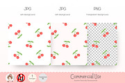 Cherry Seamless Pattern PNG, a Pattern Graphic by Chonnieartwork (Thumbnail 2 of 5)