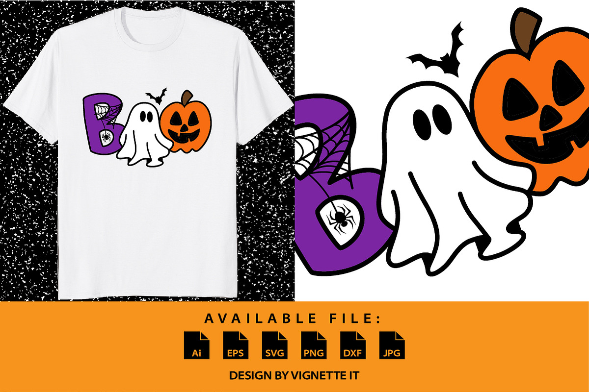 Halloween Boo Scary ghost boo witch, an Animal Illustration by Vignette.IT (Photo 1 of 3)