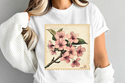 Flowers Stamp Postage Clipart, a Transportation Illustration by Digital Artistic99 (Thumbnail 5 of 10)
