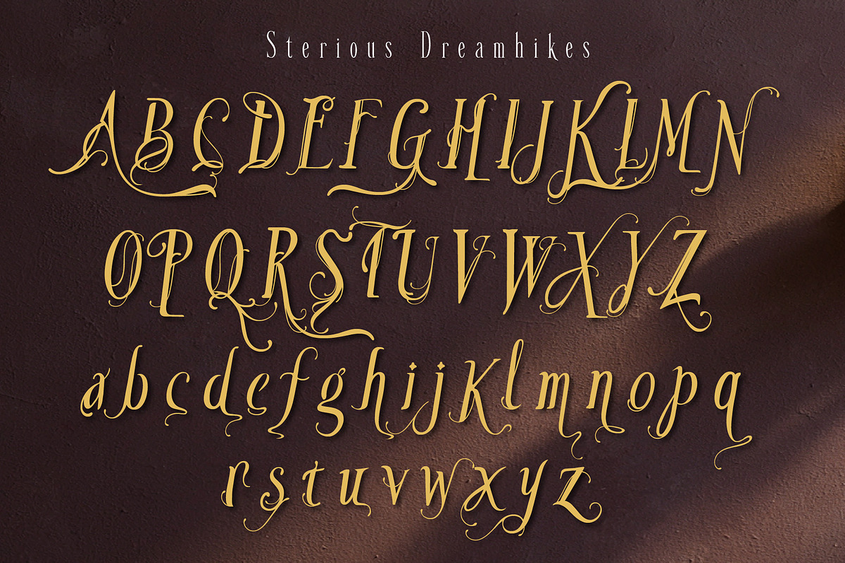 Sterious Dream - Timeless font Trio, a Handwritten Font by HypeWorksCo (Photo 39 of 42)