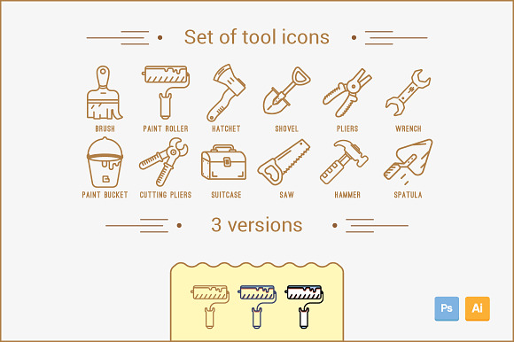 Set Of Tool Icons