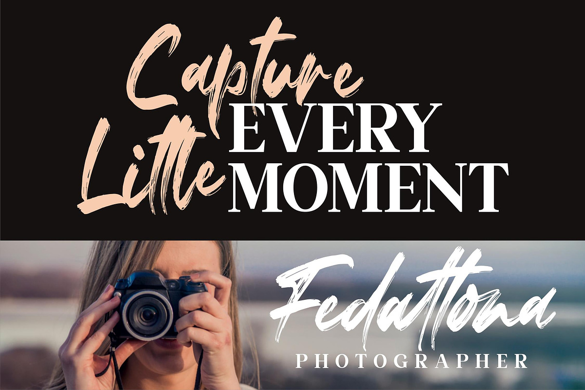 Fedattona Brush LS, a Font by GranzCreative (Photo 2 of 18)
