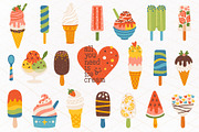 Ice Cream. Sweet summer clipart., a Decorative Illustration by MagicForestory (Thumbnail 2 of 5)