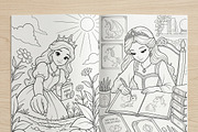 Magical Princess Coloring Book Vol28, a Person Illustration by ikarifq shop (Thumbnail 6 of 7)