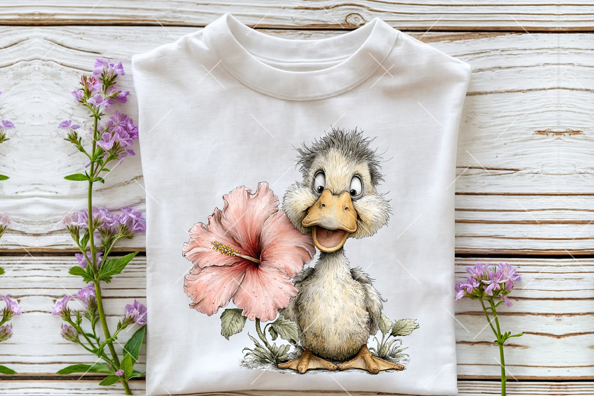 Whimsical Beach Duck Clipart, an Illustration by OK Design (Photo 4 of 6)