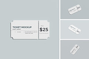 Ticket Mockup, a Books & Magazine Mockup by mahhyud (Thumbnail 1 of 5)