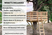 Tree Fort Plans, an Object Graphic by elevatedspaces (Thumbnail 2 of 10)