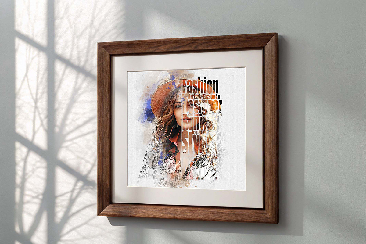 Typography Portrait Artistic Effect, an Action Add-On by MRI STUDIO (Photo 7 of 28)