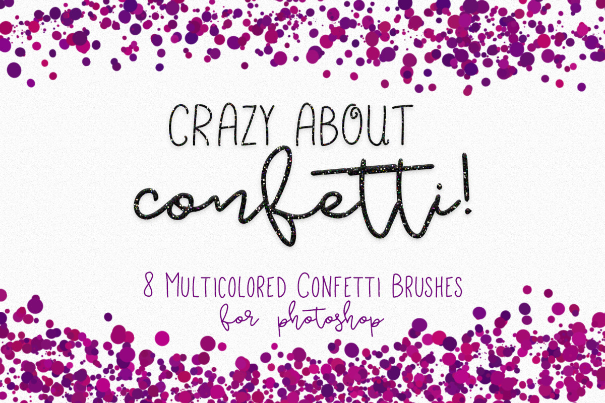 Confetti Brushes for Photoshop, a Brush Add-On by Phat Happy Life (Photo 1 of 5)
