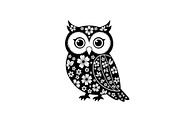 Cute Owl Silhouette Bundle, an Illustration by yasushie (Thumbnail 23 of 31)