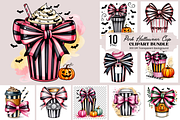 10 Pink Halloween Cup PNGBundle, a Graphic by Clipart Bloom (Thumbnail 1 of 11)