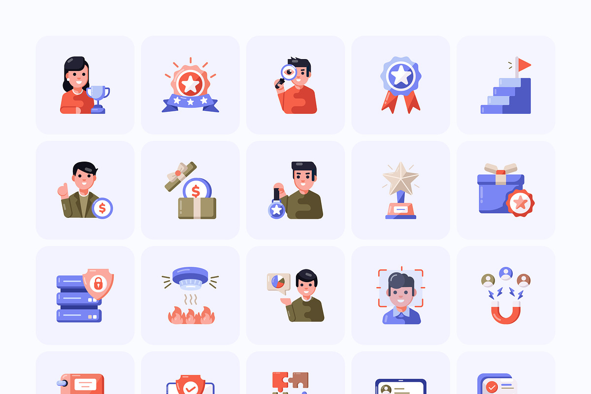 275 Flat Business Icons, an Emoji Icon by Creative Stall (Photo 11 of 11)