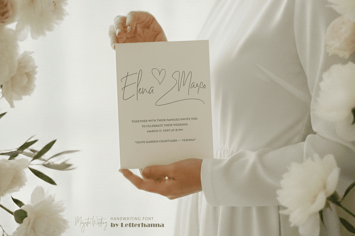 Majestic Writing Signature Font, a Handwritten Font by Letterhanna Studio (Photo 3 of 14)