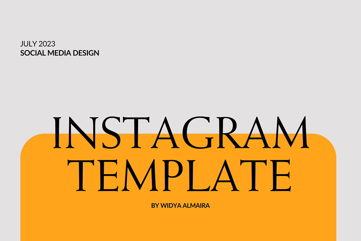Black Orange Canva Template, a Social Media Template by Moodwave Studio (Photo 1 of 10)