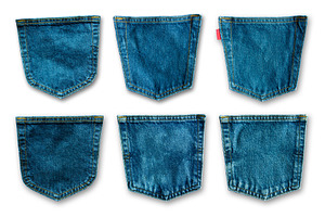 Denim blue jeans pocket stock photo containing abstract and back