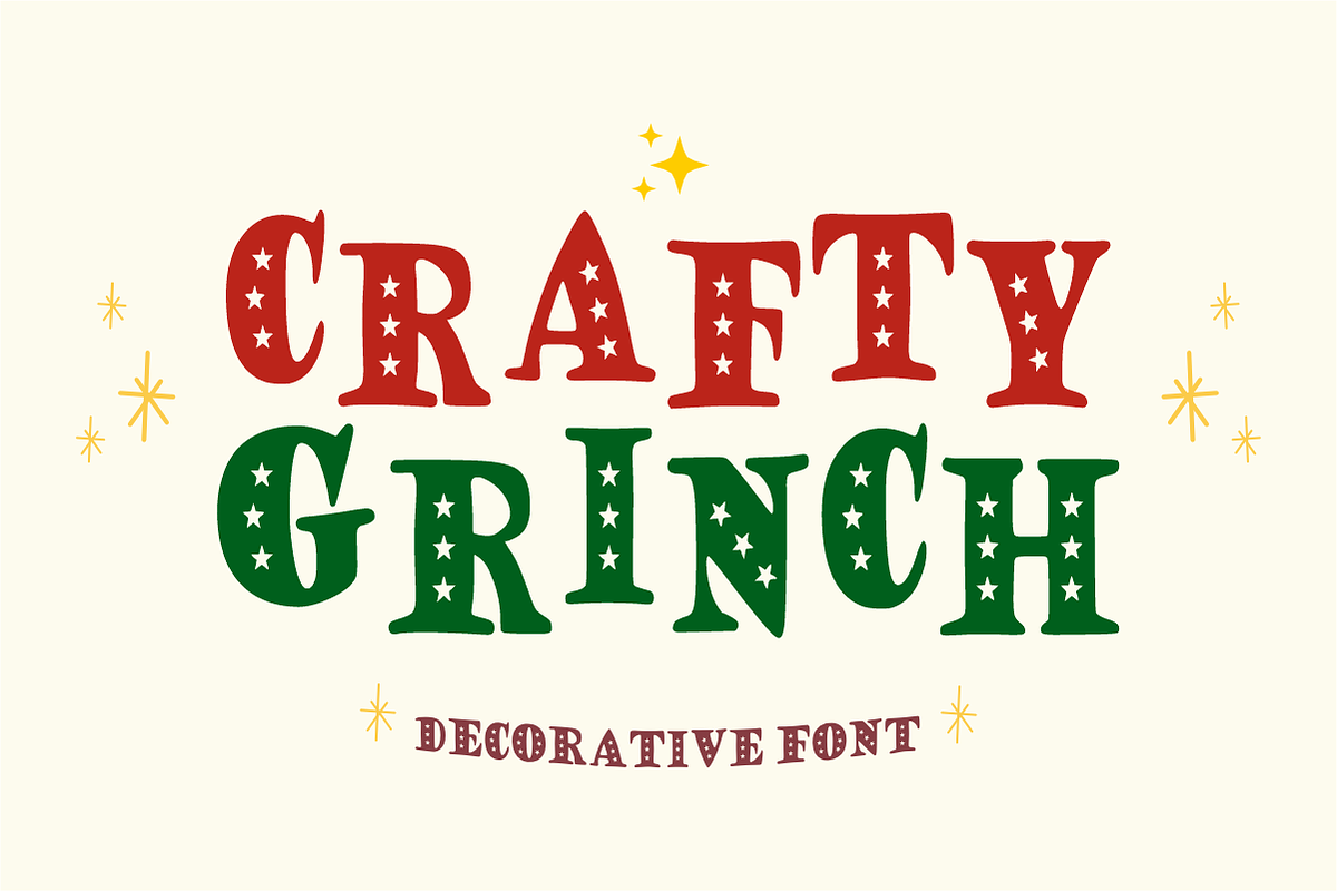 Star Christmas- Festive Holiday Font, a Serif Font by KiddoGlyphs Studio (Photo 4 of 6)