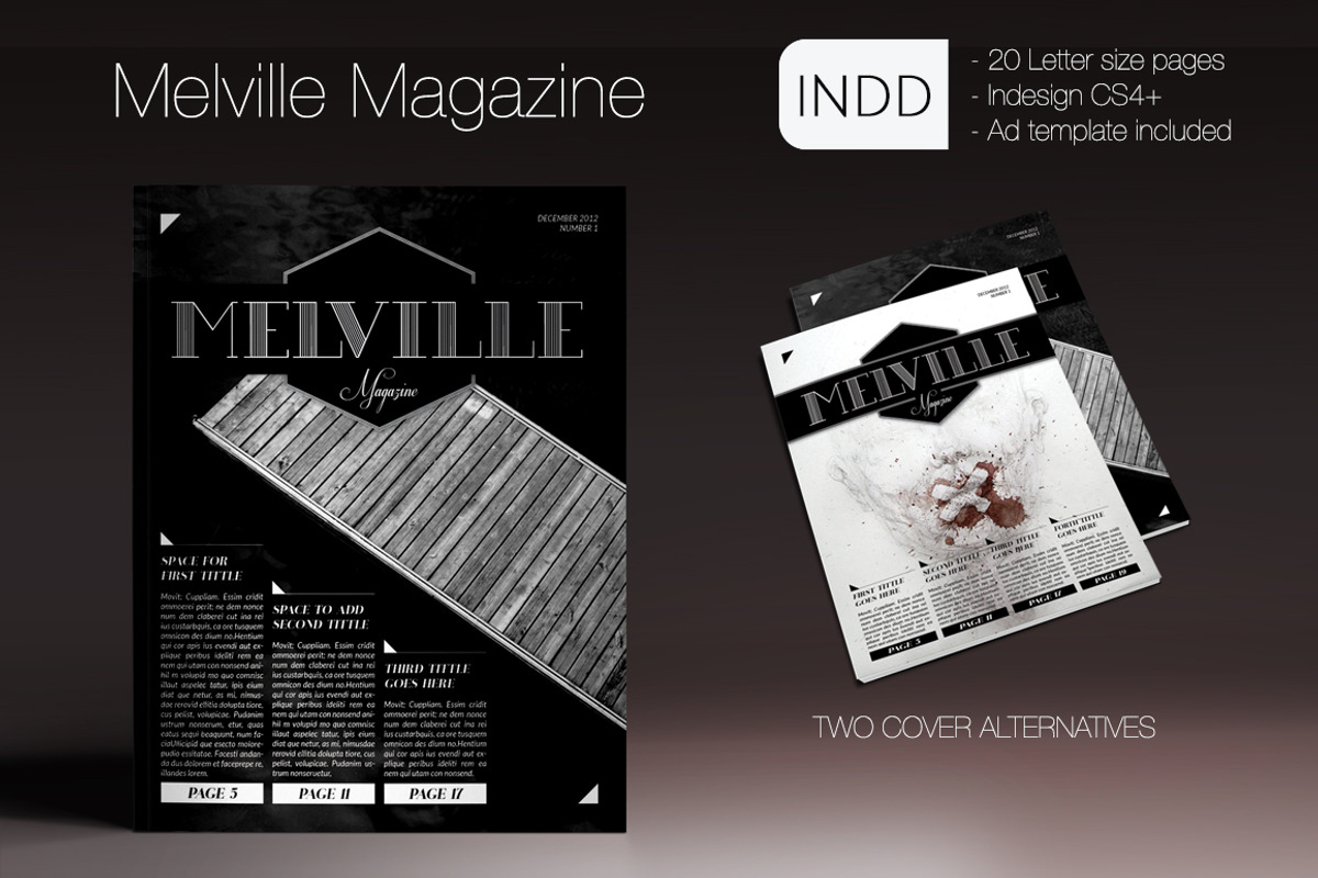 Melville Magazine, a Magazine Template by Luuqas Design (Photo 2 of 5)
