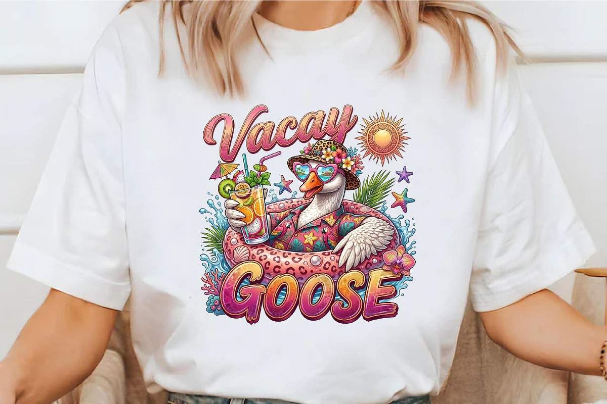 Summer Goose PNG Stay Salty Funny 1, a Seasonal Illustration by designcity5 (Photo 3 of 4)