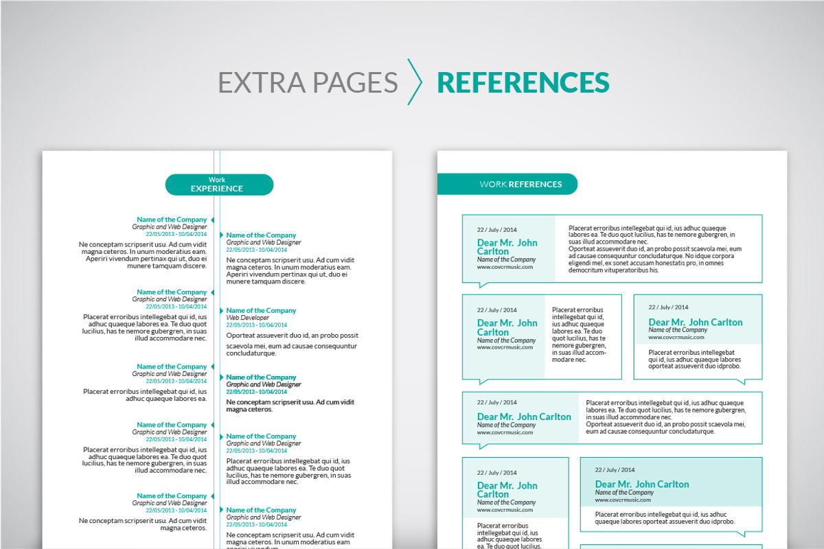 Professional Resume / CV Template, a Resume Template by UNIK (Photo 3 of 5)