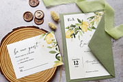 Lemon Citrus Wedding Suite, an Invitation Template by BlueRobinDesignShop (Thumbnail 3 of 5)