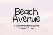 Beach Avenue Sans, a Handwritten Font by Beck McCormick (Thumbnail 1 of 10)