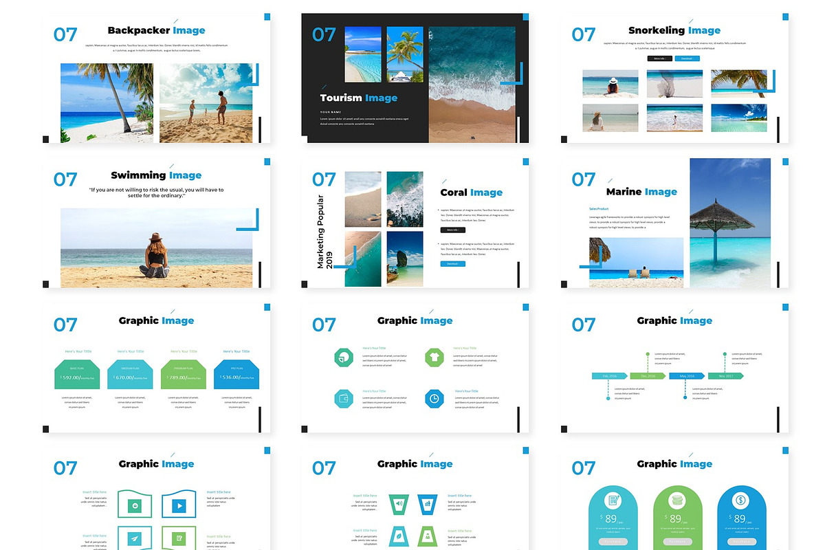 Vacation - Powerpoint Template, a Presentation Template by AQR Studio