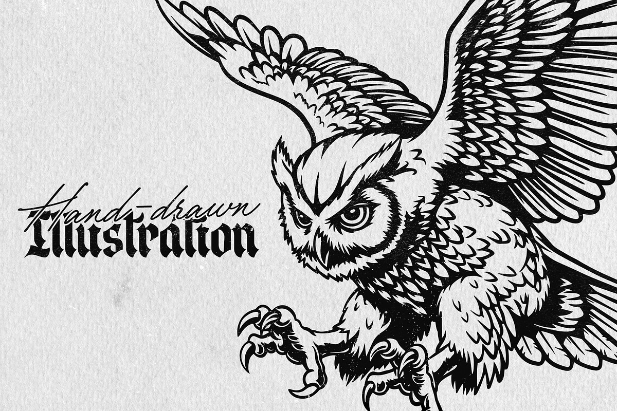 Owl Illustration Pack, an Animal Illustration by Tekuni (Photo 2 of 12)