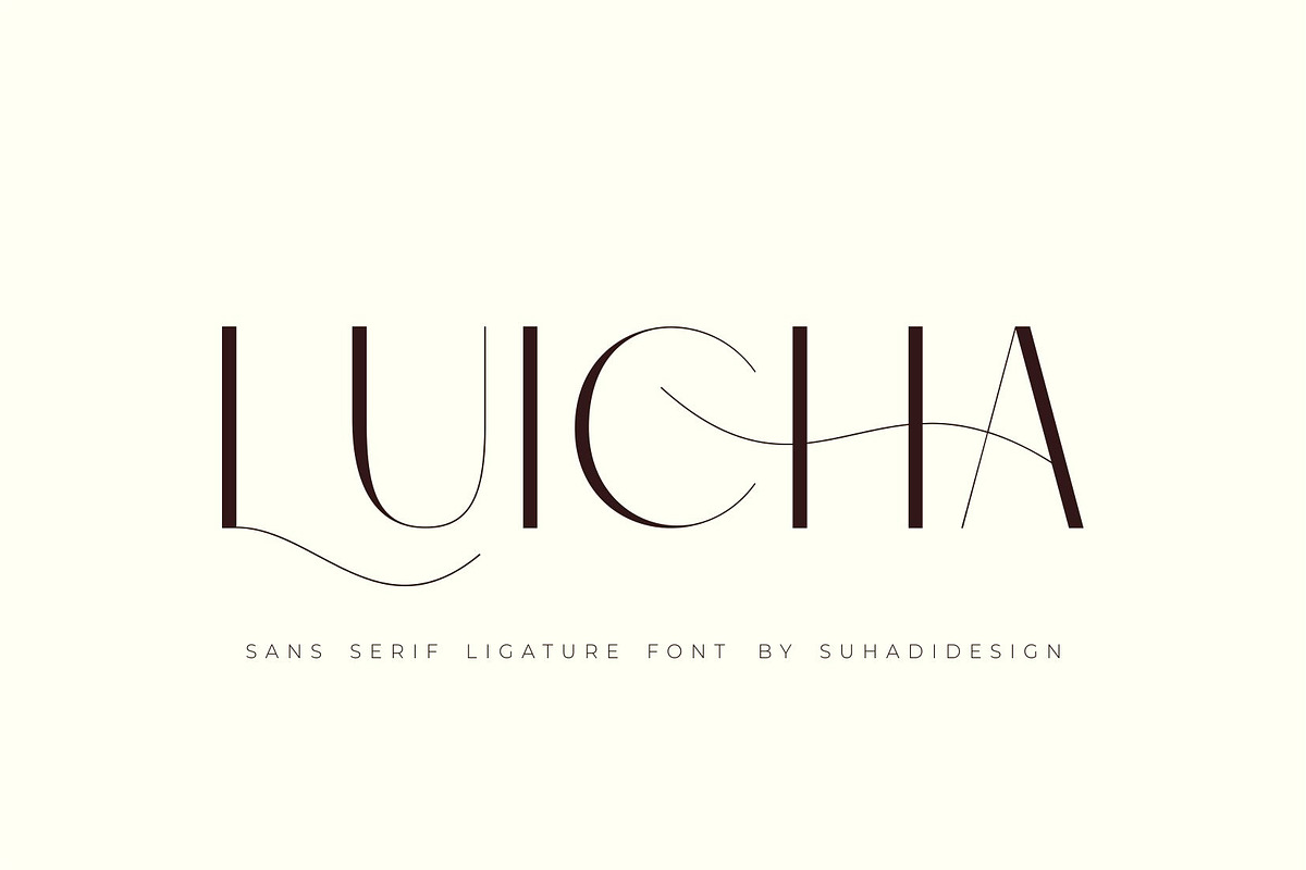 Monic - Modern Ligature Font, a Sans Serif Font by suhadidesign (Photo 3 of 11)