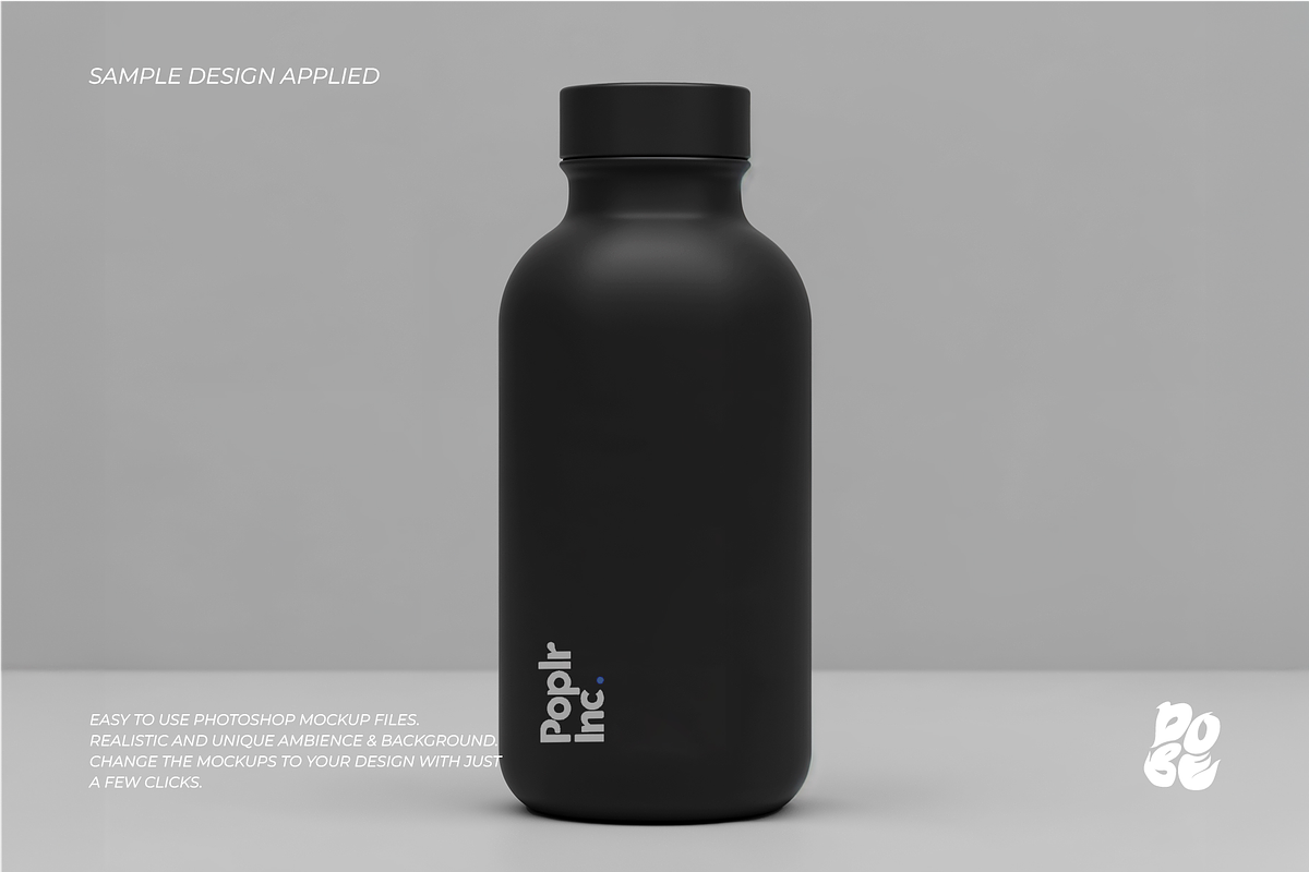 Black Tumbler Mockup Set, a Cups & Container Mockup by DOBE Studio (Photo 7 of 7)