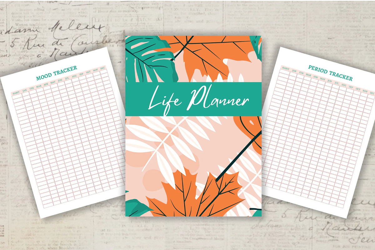 Printable Life Planner Template, a Stationery Template by Design House (Photo 4 of 8)